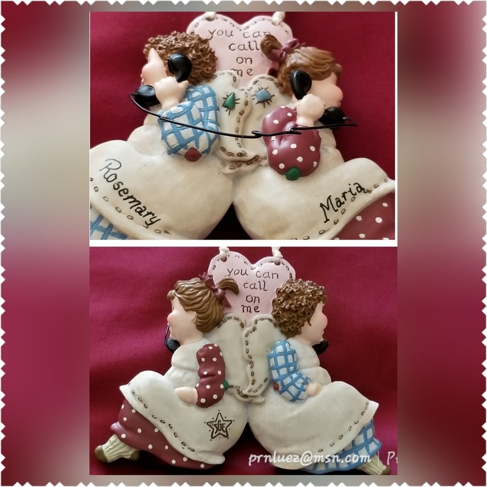 Ceramic Hanging Angel Girlfriends - Picture 3 of 4